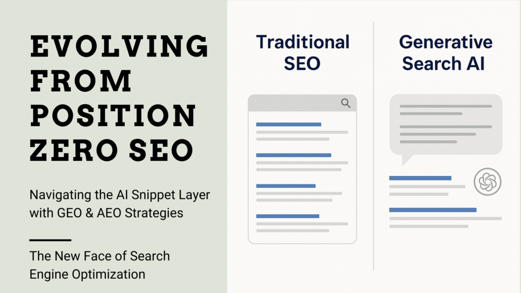 Navigating the AI Snippet Layer with GEO & AEO Strategies