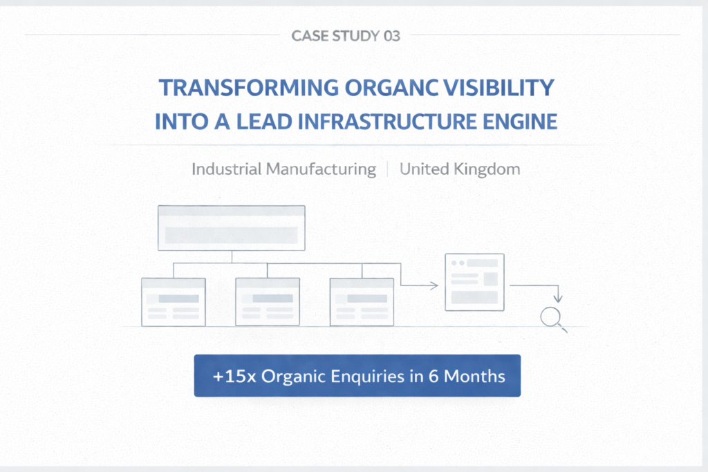 15x Organic Growth for an Industrial Manufacturing Company Through Structural SEO