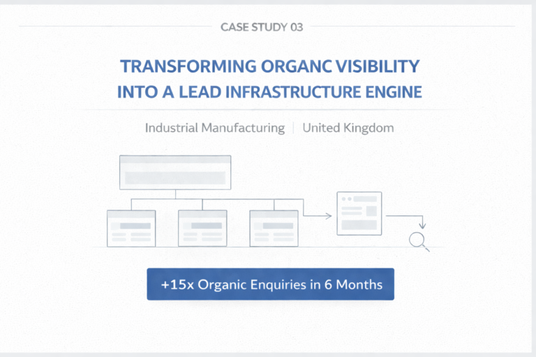 15x Organic Growth for an Industrial Manufacturing Company Through Structural SEO