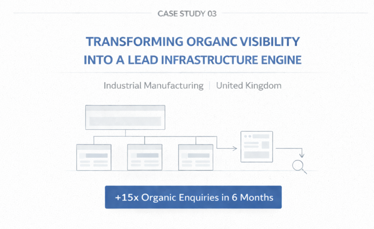 15x Organic Growth for an Industrial Manufacturing Company Through Structural SEO