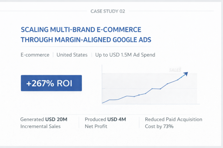 Scaling Multi-Brand E-commerce Through Margin-Aligned Google Ads